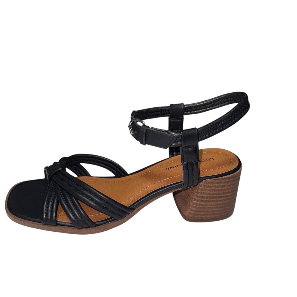 Lucky Brand Jolenne Women Heeled square toe Black SandalsSZ/ 9 M-40 - Picture 8 of 12